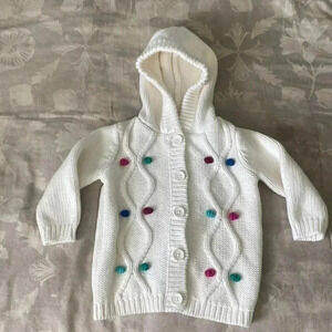 Gymboree Cable knit Pompom Sweater 12-18